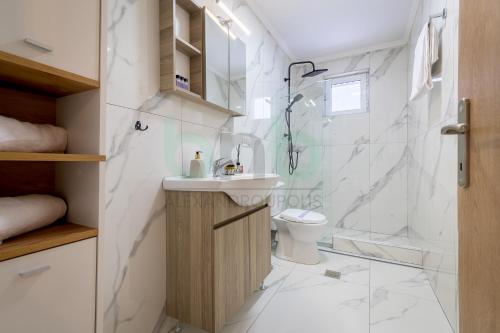 Koupelna v ubytování SOTIRIA Apartment 102