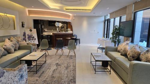Posezení v ubytování lANTANA RESORTS منتجعات لانتانا