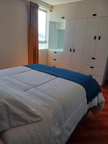 Postel nebo postele na pokoji v ubytování Departamento Orcorara