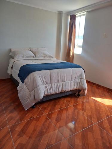 Postel nebo postele na pokoji v ubytování Departamento Orcorara