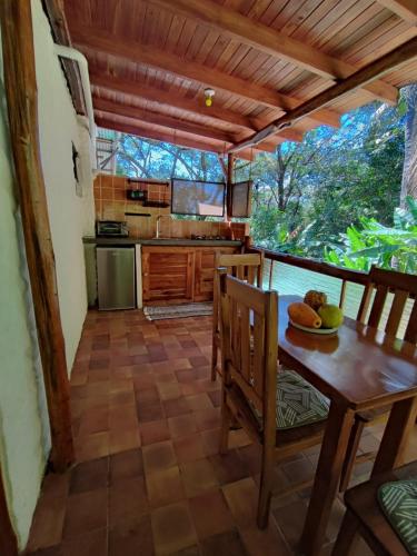 Una cocina o cocineta en Hotel Entre Dos Aguas