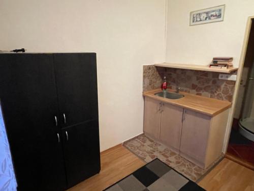 Kuchyň nebo kuchyňský kout v ubytování Horský apartmán