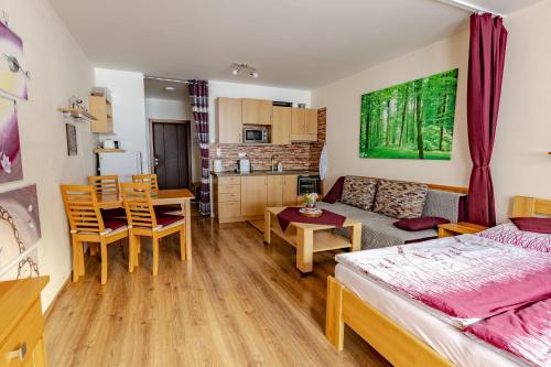 Kuchyň nebo kuchyňský kout v ubytování Malino Resort & Residences - Fatrapark 2 Apartments