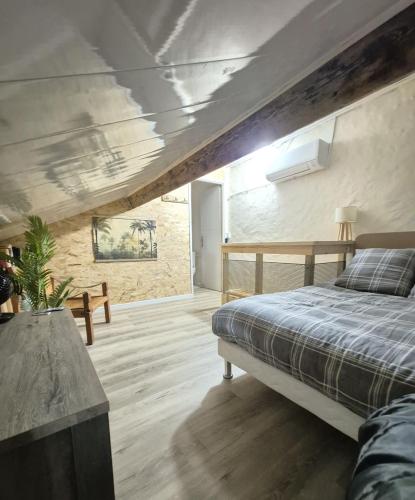 Postel nebo postele na pokoji v ubytování Le Studio - Duplex