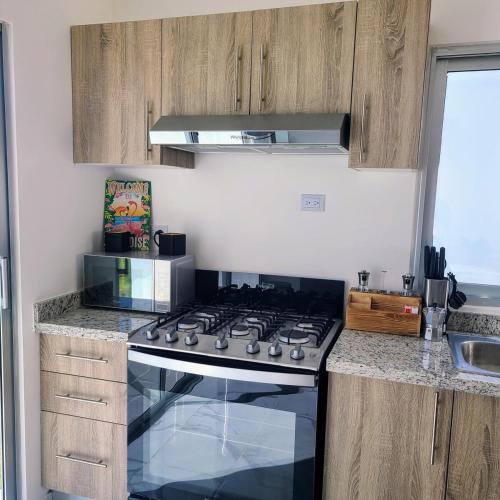 Una cocina o kitchenette en Villa in Punta Cana with pool in common area