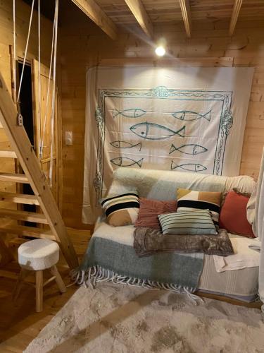 Maison en bois 1 chambre 4 couchages type tiny house