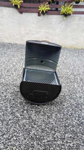a black briefcase sitting on the ground at Residência Vô José - Casa 01 in Pomerode