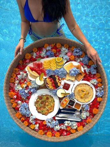 Mad i villaen eller i nærheden