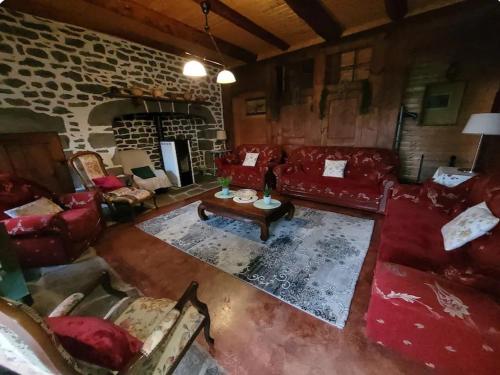 Zona de estar de Gîte Le Parsou