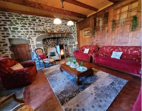 Zona de estar de Gîte Le Parsou