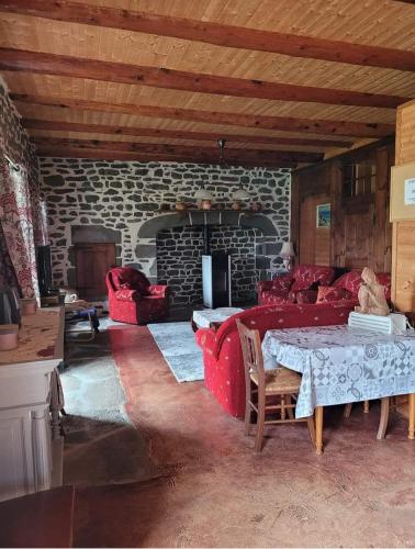 Zona de estar de Gîte Le Parsou