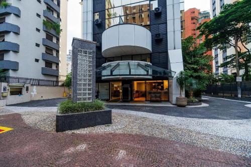 a building in a city with a building at LFlats Hotel Alameda Lorena Jardins in Sao Paulo