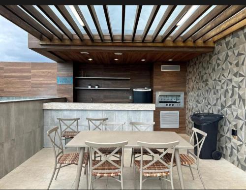 A cozinha ou kitchenette de Flat Studio São Luís