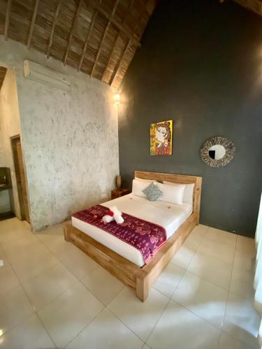 Cama o camas de una habitación en Baliwid Villa Ubud