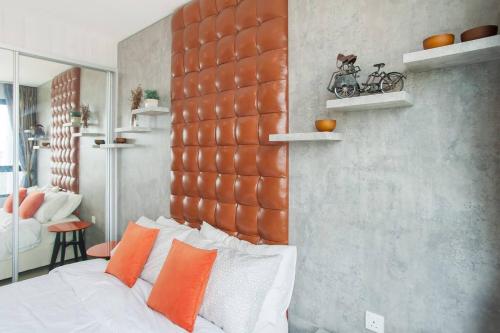 Кровать или кровати в номере I-City Luxury Condominiums, Shah Alam - Smarthome