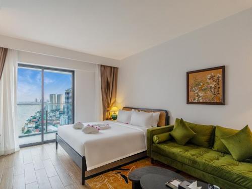 Ένα ή περισσότερα κρεβάτια σε δωμάτιο στο Merton Holiday Inn