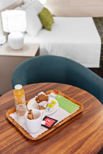 a tray of food on top of a table at Bomaderry Motor Inn in Nowra