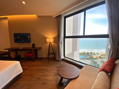 Televisyen dan/atau pusat hiburan di Condotel Ocean View- Apec Mandala Mui Ne