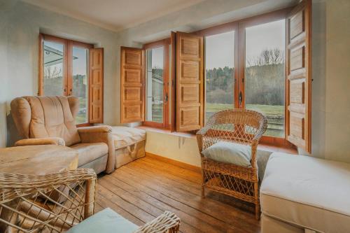 Posezení v ubytování La Estación de Rabanera