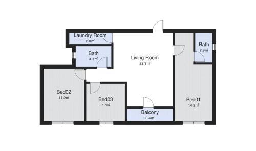 Κάτοψη του The Sun #3BR #11 FamilyStay #BayanLepas