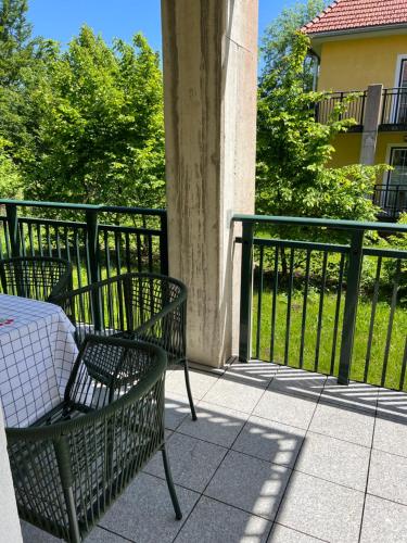 Un balcón o terraza de Karawanken Nest
