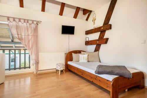 Cama o camas de una habitación en Schnyder Ranch