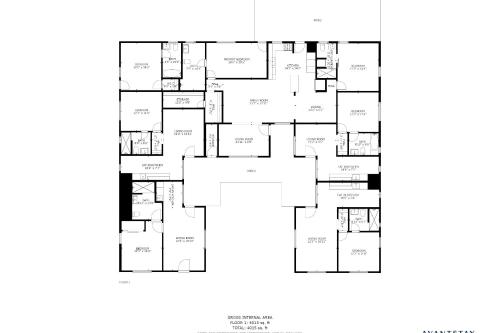 a floor plan of a house at Hotel El Cid by AvantStay Mid-Century Charm with Poolside Cabanas in Palm Springs