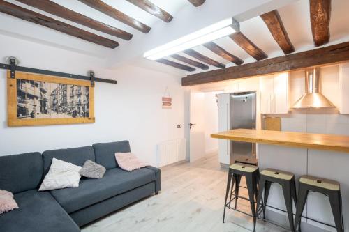 Η κουζίνα ή μικρή κουζίνα στο Encantador apartamento en el corazón de Pamplona