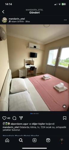 Katil atau katil-katil dalam bilik di Mandarin Beach Hotel