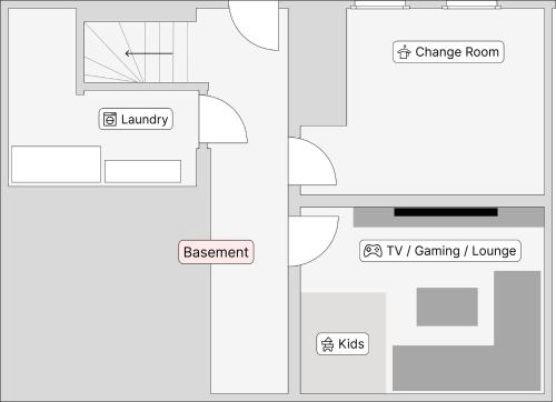 a schematic diagram of a room with the parameters at Chalet Edelweiss in Saas-Almagell