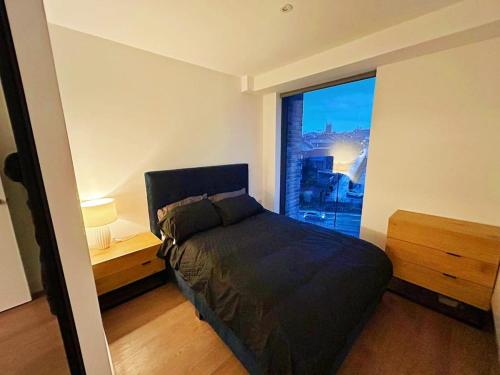 Postel nebo postele na pokoji v ubytování Luxury Apartment in Newcastle City Centre