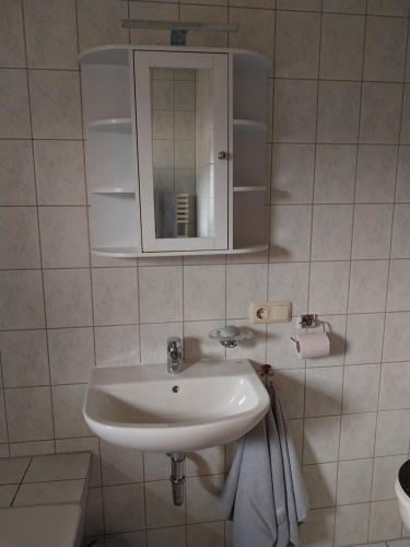 Ένα μπάνιο στο FerienhausAlbert