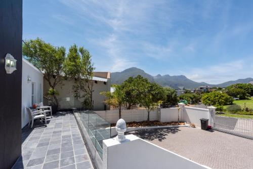 a view from the balcony of a house at Bed and Breakfast Villa Livadia in Cape Town