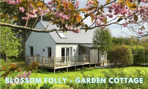 Zahrada ubytování Araucaria Croft Skye