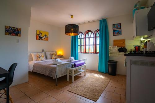 Postel nebo postele na pokoji v ubytování Casa Leonore Studio