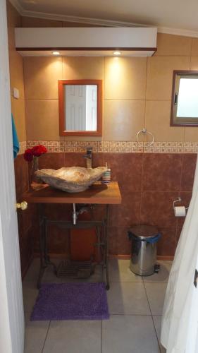 Koupelna v ubytování Casa Acacios