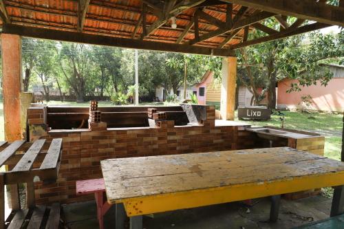 Restoran atau tempat lain untuk makan di Pousada Fazendinha Tatuira