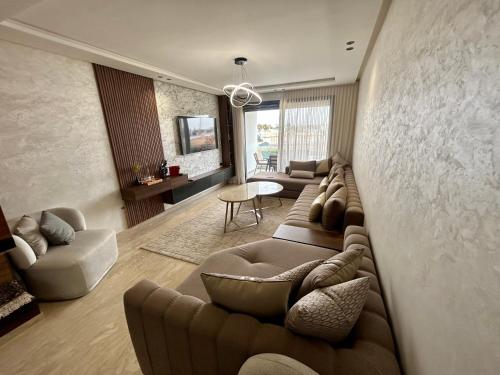 Posezení v ubytování Condo beach view in Casablanca