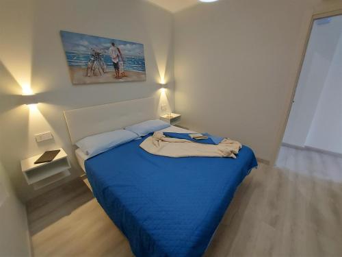 Ένα ή περισσότερα κρεβάτια σε δωμάτιο στο Cottage Sea & Land apt Relax o apt Sweet Love