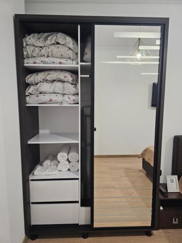 Кровать или кровати в номере Cathedral Park&Pedestrian Zone Apartment!