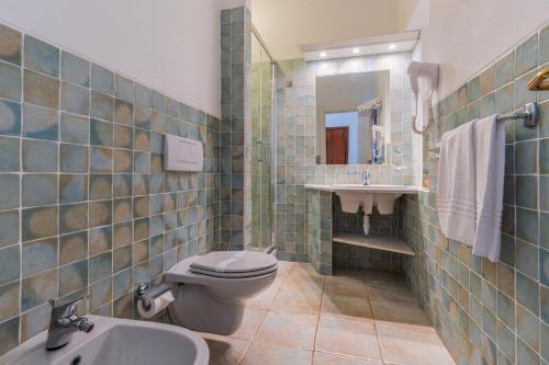 Koupelna v ubytování Hotel Villa Gemella