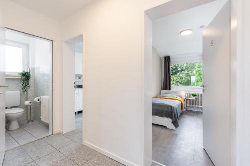 Koupelna v ubytování Geräumige Wohnung in Baesweiler für 7 Personen