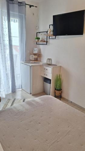 Η κουζίνα ή μικρή κουζίνα στο Apartments Teo 1