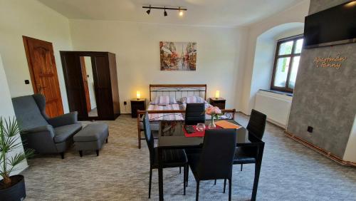 Posezení v ubytování Apartmány Fany