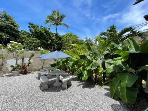Taman di luar Refúgio Pousada Fortaleza