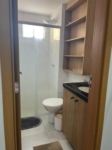 Koupelna v ubytování Cond Solaris Praia Luís Correia