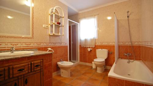 Et badeværelse på Villa La Palma