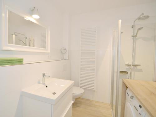 Et badeværelse på Ferienwohnung Käthe