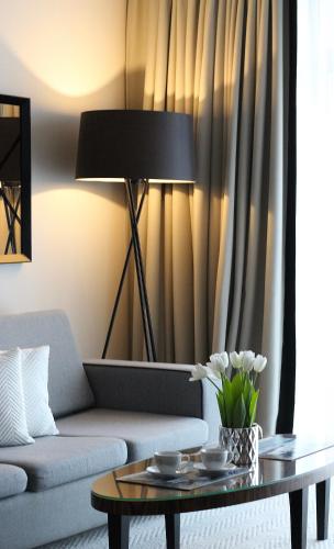 Χώρος καθιστικού στο Aparthotel Diune A69