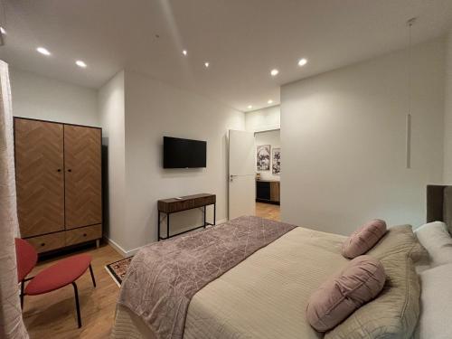 TV a/nebo společenská místnost v ubytování Foder'House Design Suite